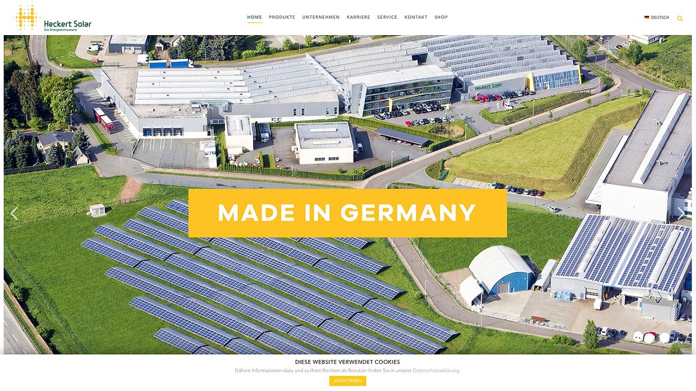 heckert solar homepage