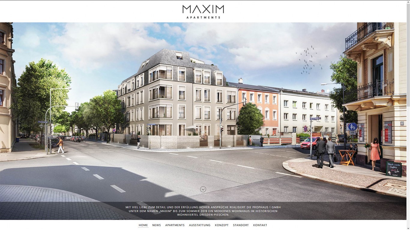 maxim apartments web home